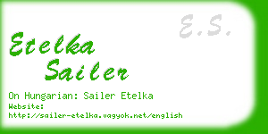 etelka sailer business card